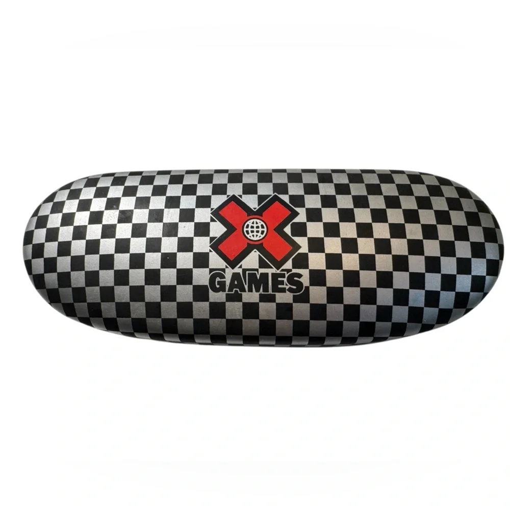 X Games Skate Retro Checkered Eyewear Sunglasses Hard Case